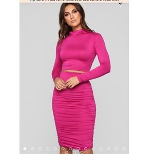 Fashion Nova Almost In Love Skirt Set-NWT